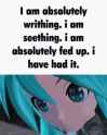 miku rolling girl seething.gif