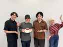 Shimazaki Nobunaga, Hirakawa Daisuke, Sugita Tomokazu, and Hondo Kaede fromKuroneko to Majo no KyoushitsuWEB RadioGakuen Mahou Tsuushin#5.jpg