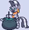 shes cooking a solution with the knowledge shes accrued.gif