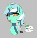 2868489__safe_artist-colon-thebatfang_lyra+heartstrings_oc_oc-colon-anon_pony_unicorn_g4_-colon-p_aggie-dot-io_butcher+knife_female_food_gray+background_implied.png
