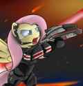 953780__safe_artist-colon-theparagon_fluttershy_pony_g4_armor_badass_bipedal_crossover_female_flutterbadass_gun_mass+effect_mass+effect+2_n7+armor_solo_weapon.png