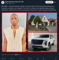 Screenshot 2026-06-11 at 13-21-16 Right Angle News Network on X BREAKING - Karmelo Anthony’s family is now forcing him to file paperwork claiming he is “penniless destitute and indigent” in an effort to obtain a free appellate lawyer despite movi[...png