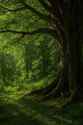 Old Growth Tree with Large Roots in a Misty Green Forest Photography Nature Landscape Photo.jpg