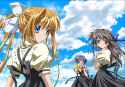 Konachan.com - 130271 air kamio_misuzu key kirishima_kano ribbons sky tohno_minagi.png