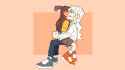 lwa - diakko hug embarrassed orange 3840x2160.png