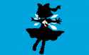 Konachan.com - 69730 blue cirno dress ribbons short_hair silhouette touhou wingsclean.jpg
