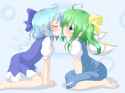 Konachan.com - 80658 2girls blush cirno daiyousei loli natsu_no_koucha touhou.jpg