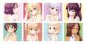 Konachan.com - 231765 blonde_hair blush breasts brown_hair cleavage dark_skin iijima_yun new_game! purple_eyes purple_hair sakura_nene scan tooyama_rin yagami_kou.jpg